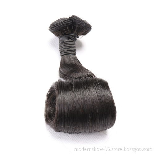 Customized Fumi Double Drawn Egg Curly Pixie Rose Curl Human Hair Bundles